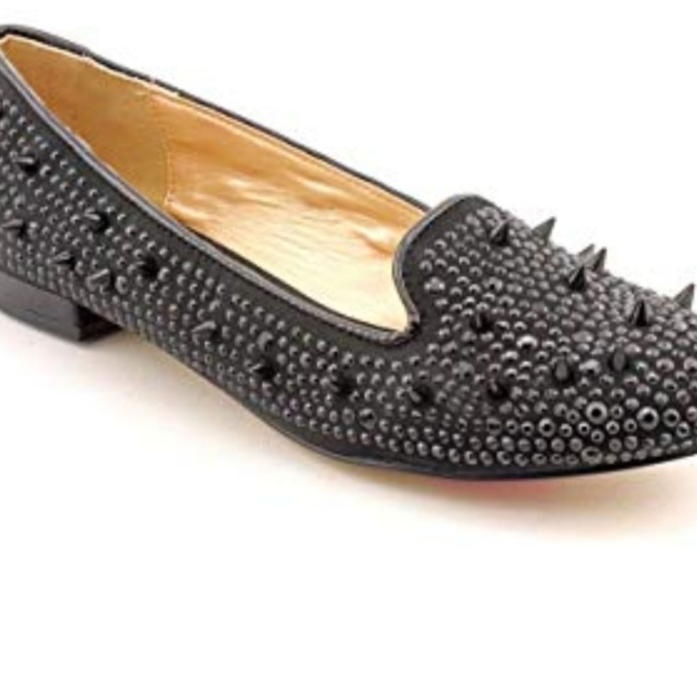 Luichiny femme tastik loafers black studs rivets